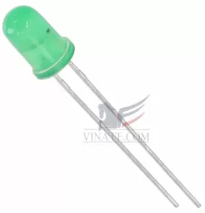 LED 5mm Phủ Xanh Lá Có Viền
